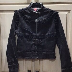 Damada Western Jacket Stretch Denim Lace $250